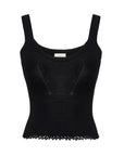 Molly - Camisole Black Tank Top - Porterist 1