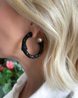 Black Margaret Hoops