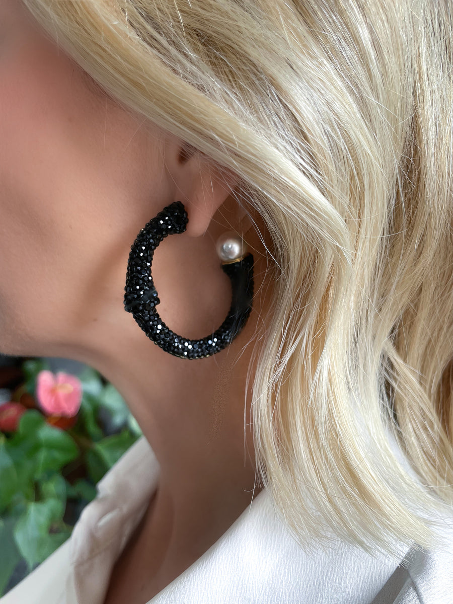 Black Margaret Hoops