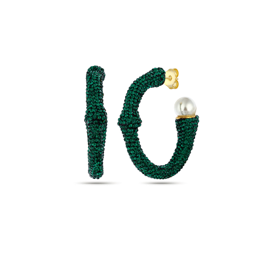 Green Margaret Hoops