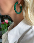 Green Margaret Hoops