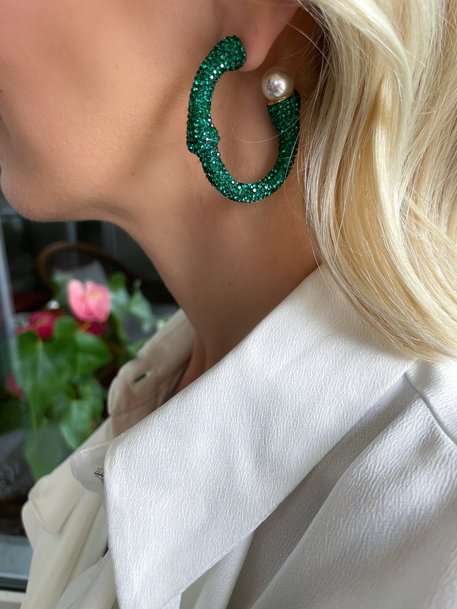 Green Margaret Hoops