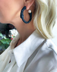 Navy Margaret Hoops