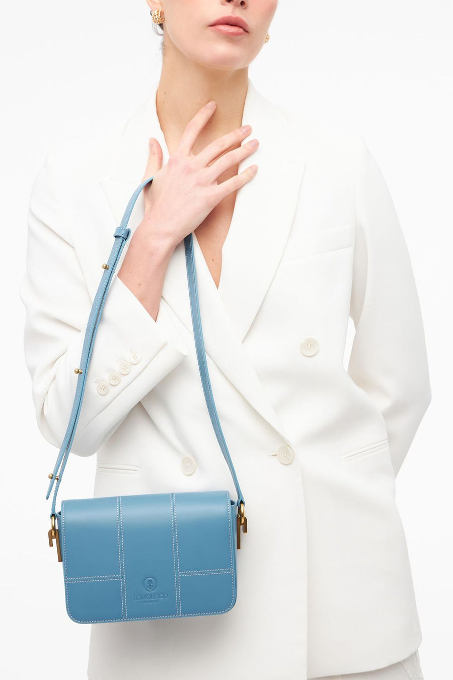 Blue T - line Mini Crossbody Bag | Porterist