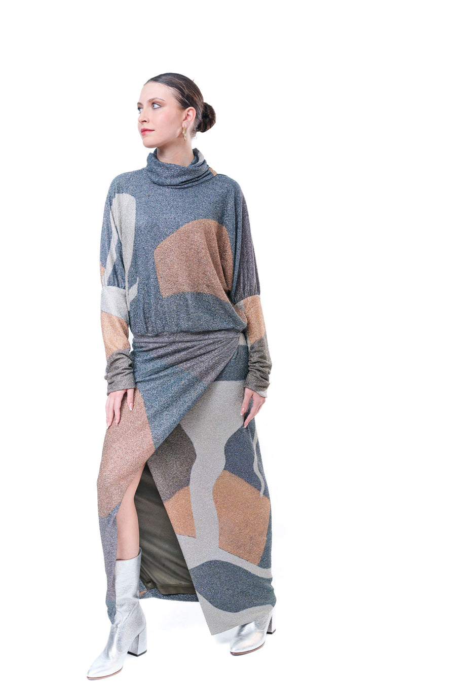 Mock Neck Dress