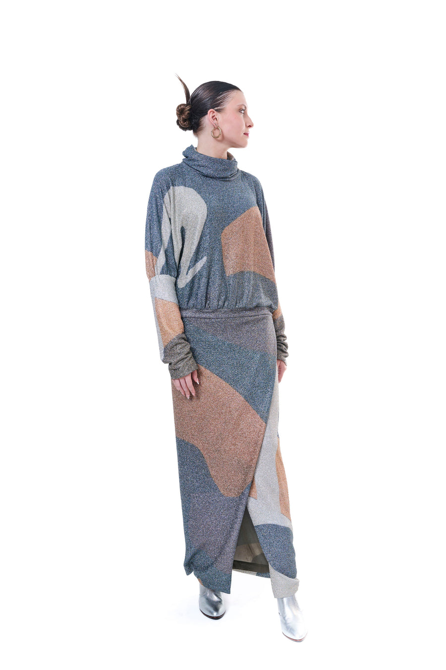 Mock Neck Dress