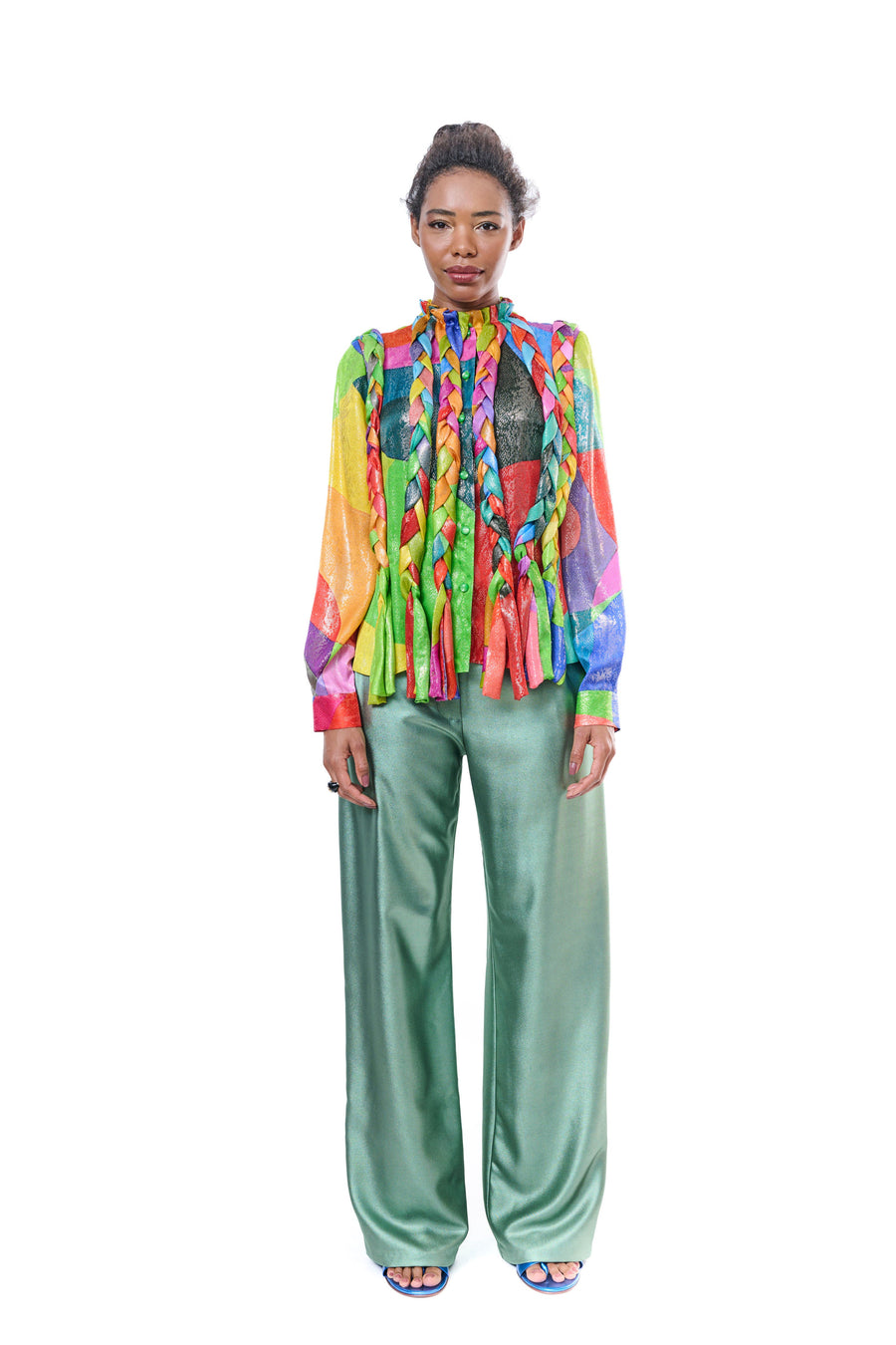 Multicolor Long Sleeve Blouse