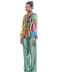 Multicolor Long Sleeve Blouse