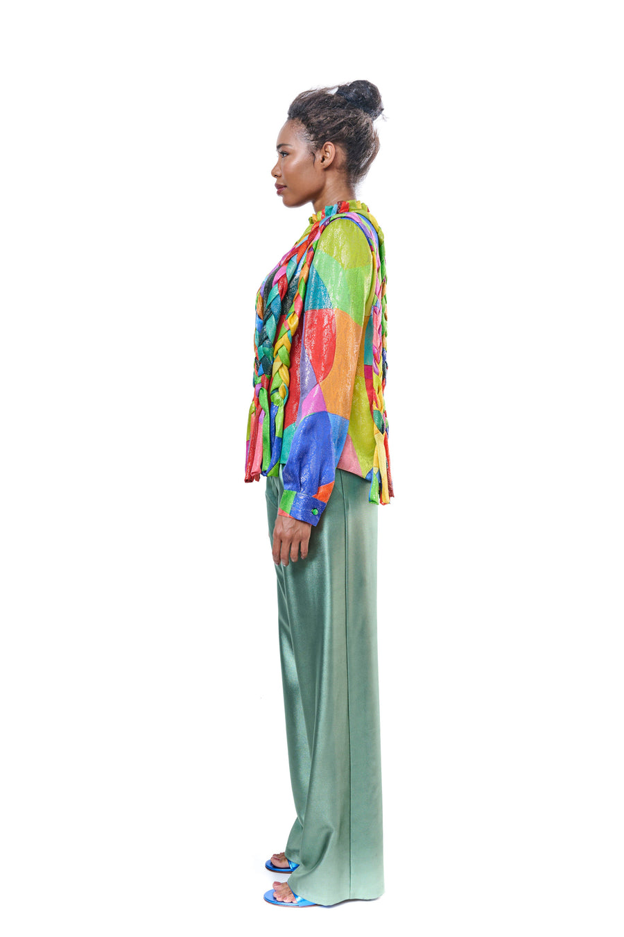 Multicolor Long Sleeve Blouse
