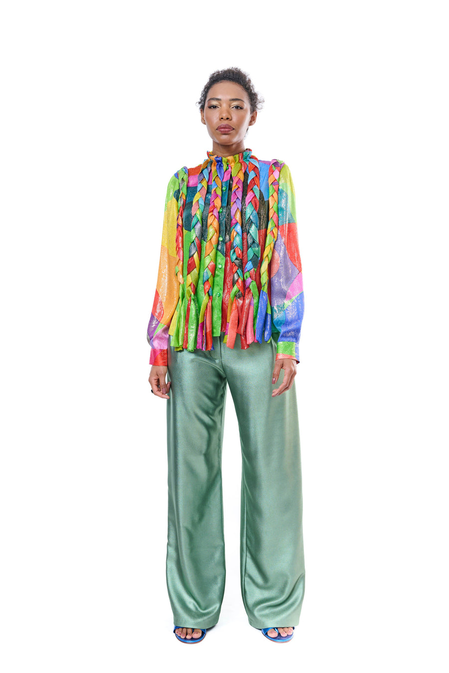 Multicolor Long Sleeve Blouse