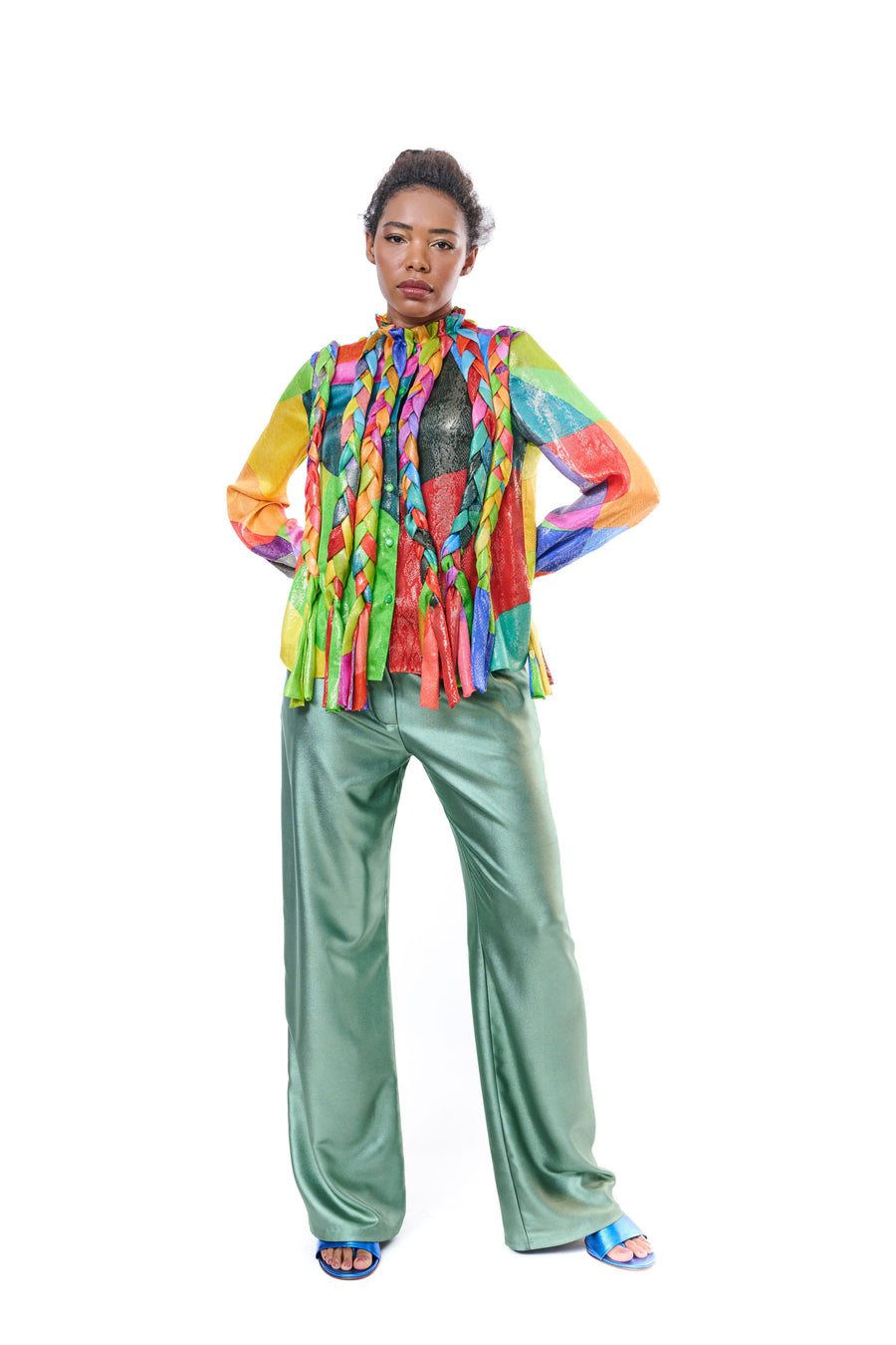 Multicolor Long Sleeve Blouse