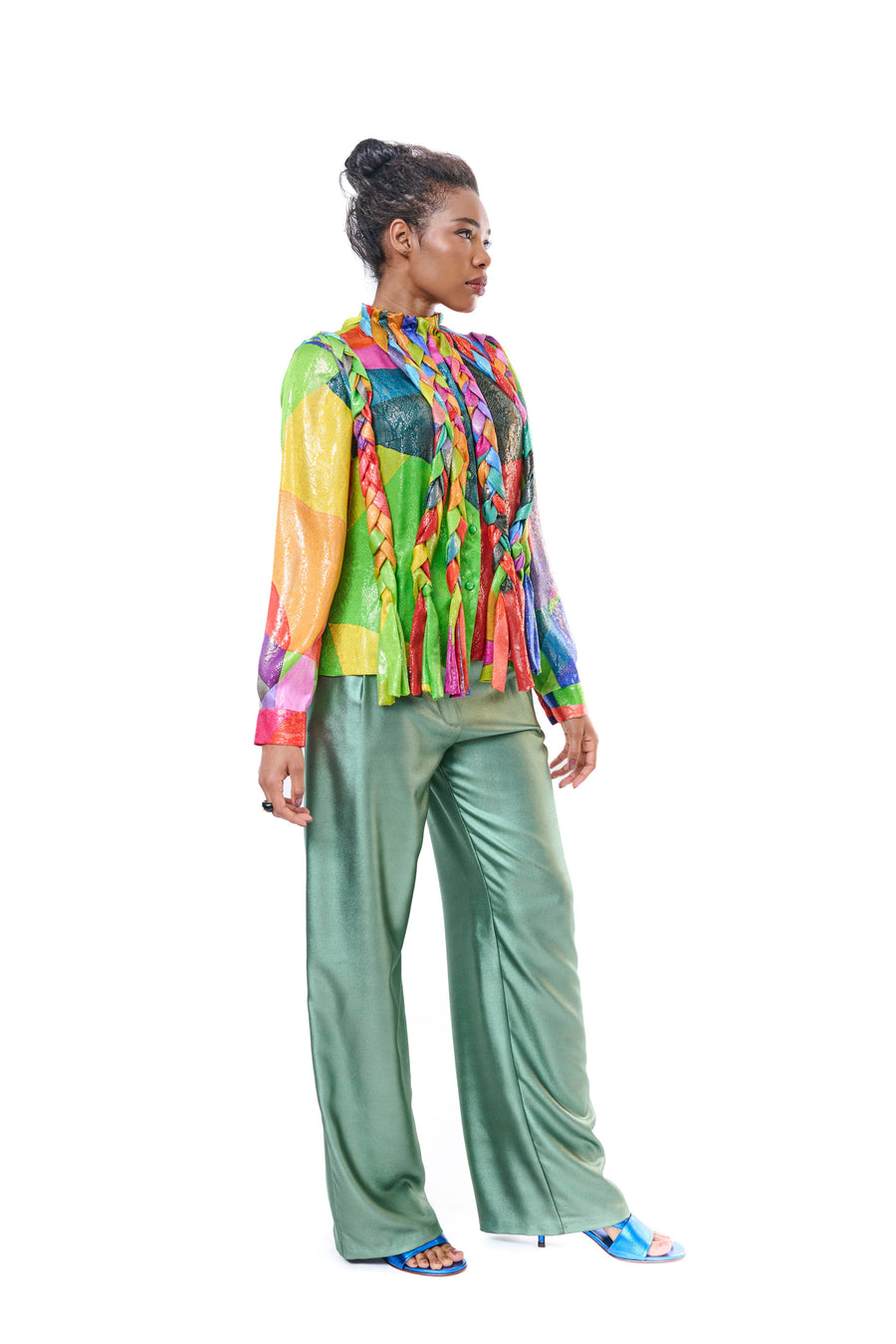 Multicolor Long Sleeve Blouse