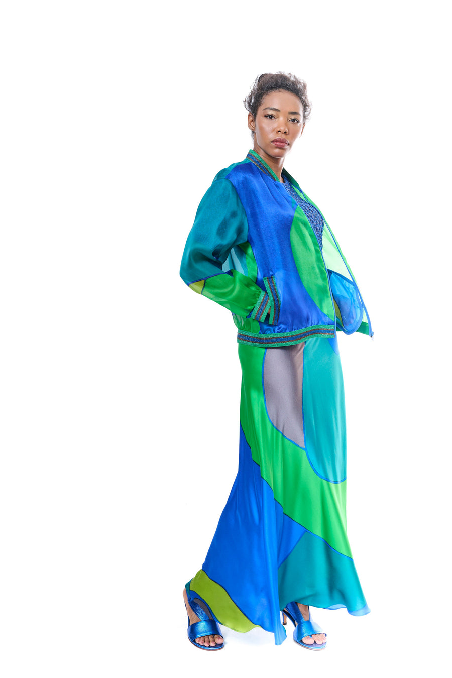 Silk Long Skirt