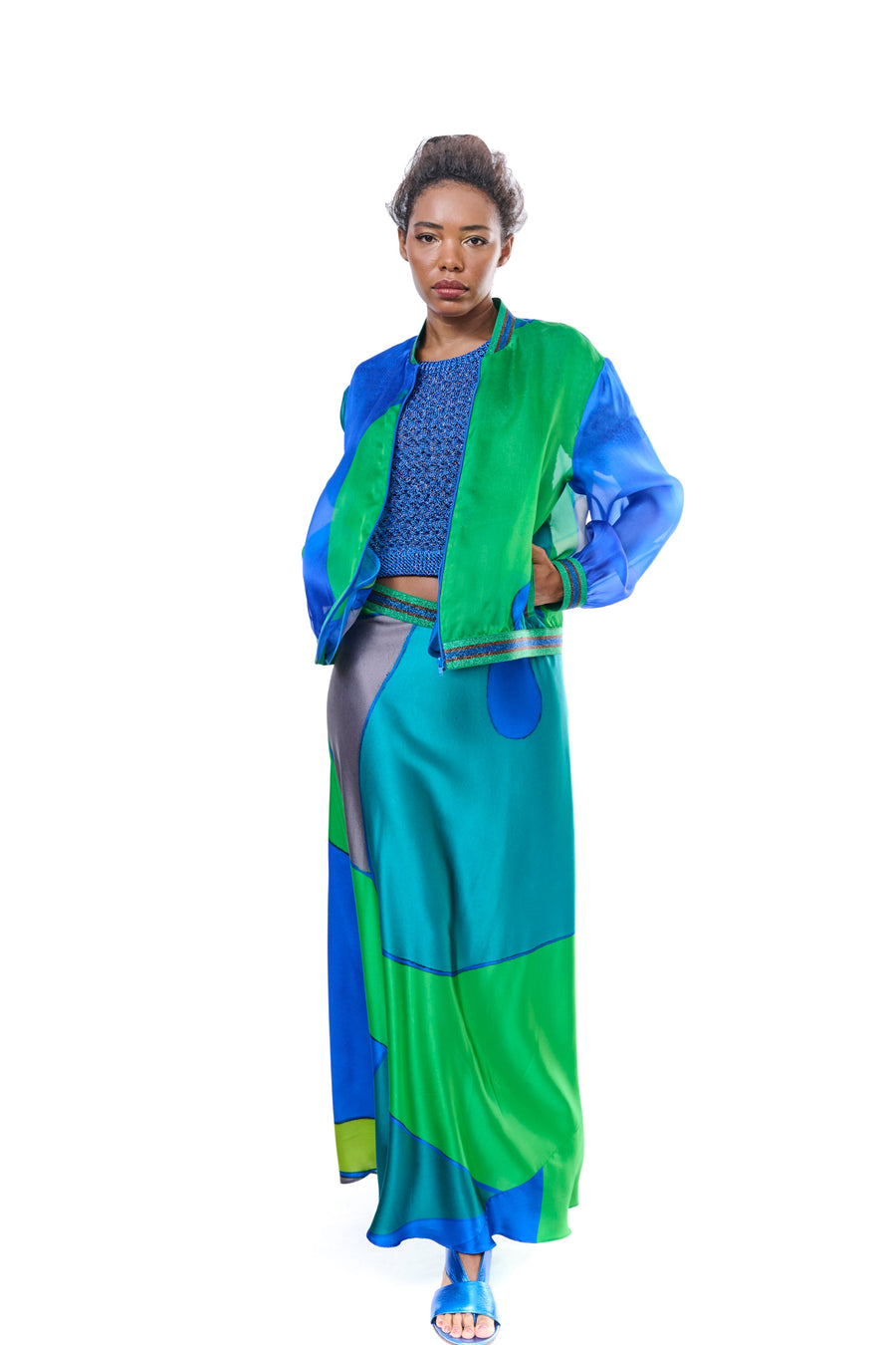 Silk Long Skirt
