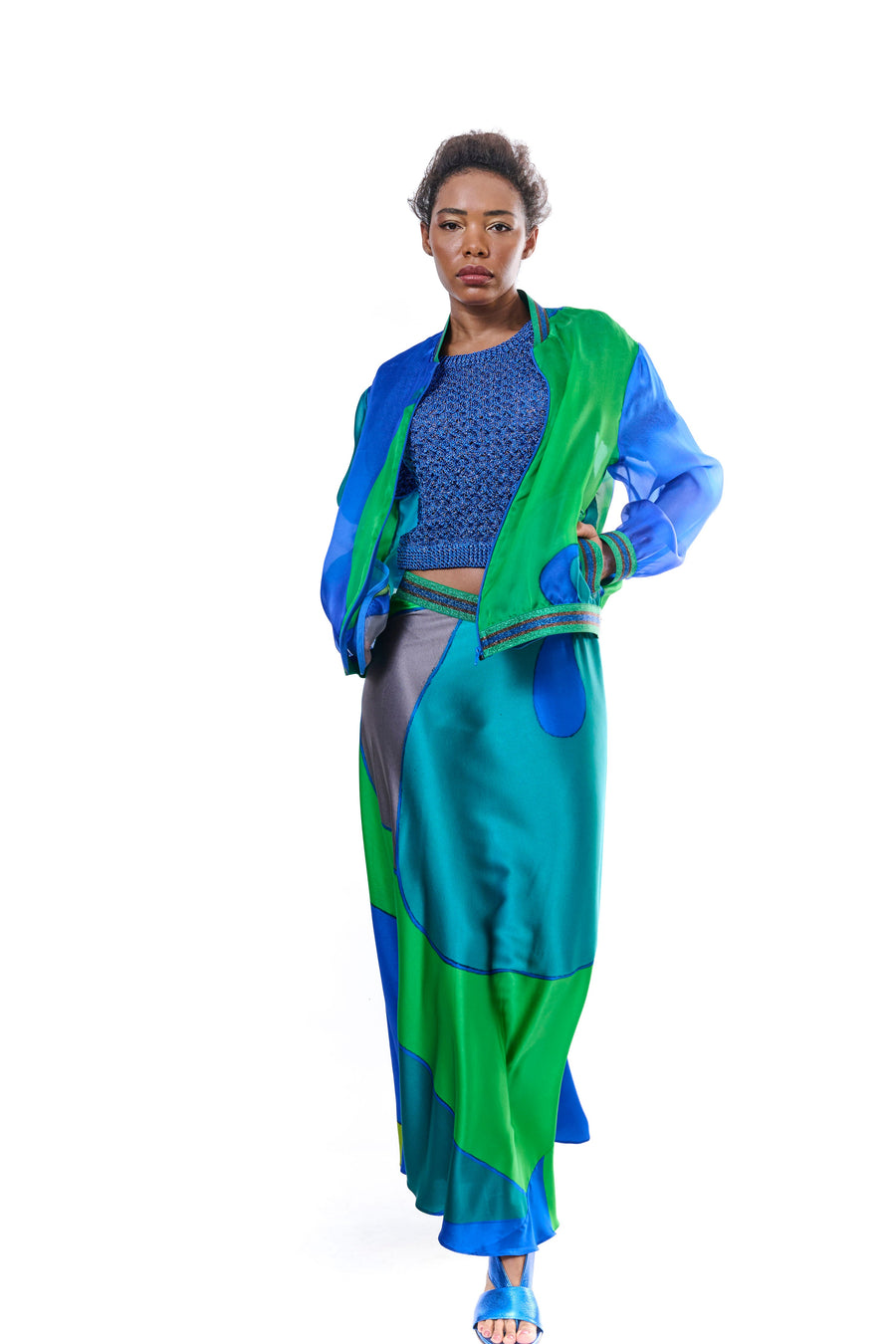 Silk Long Skirt