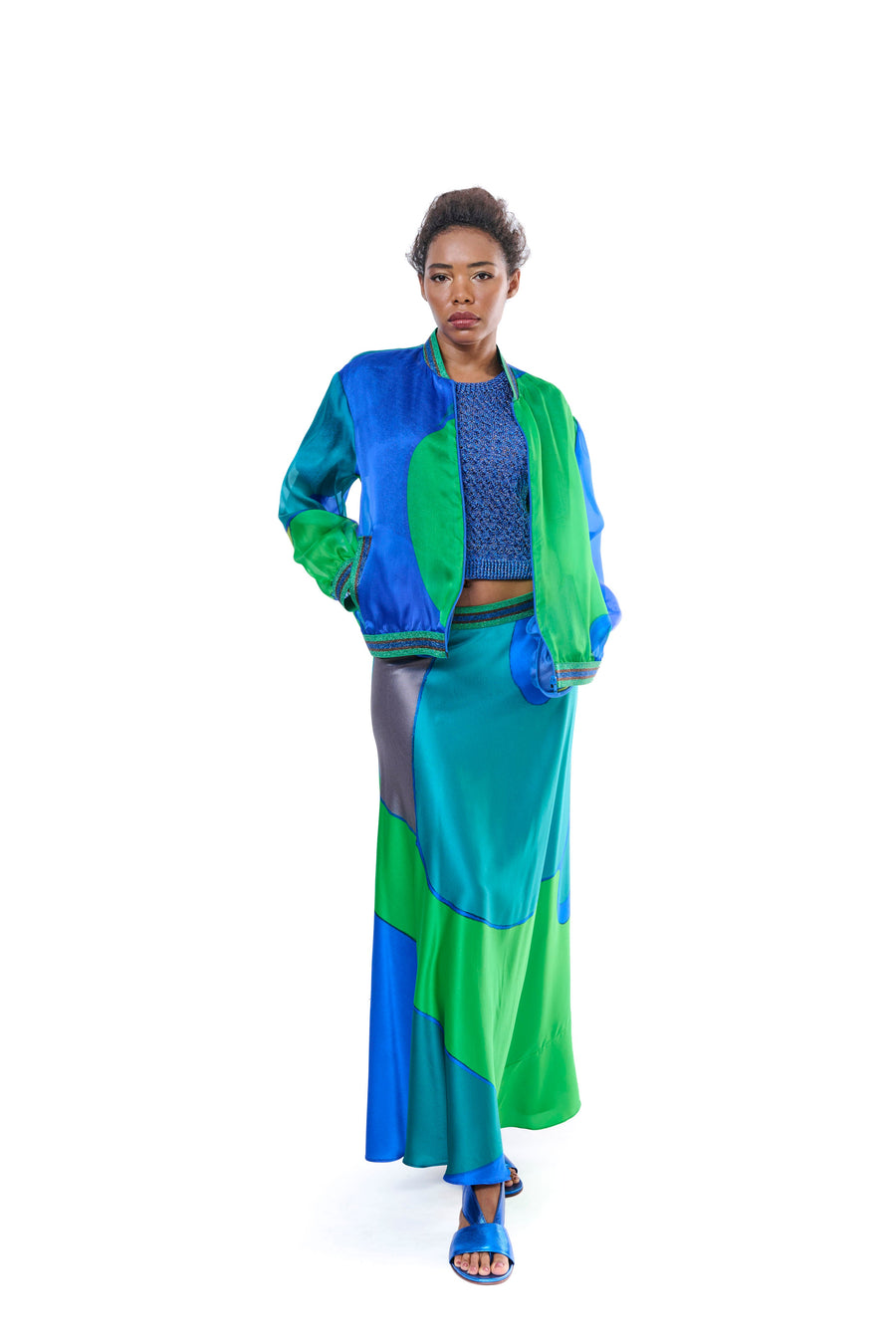 Silk Long Skirt