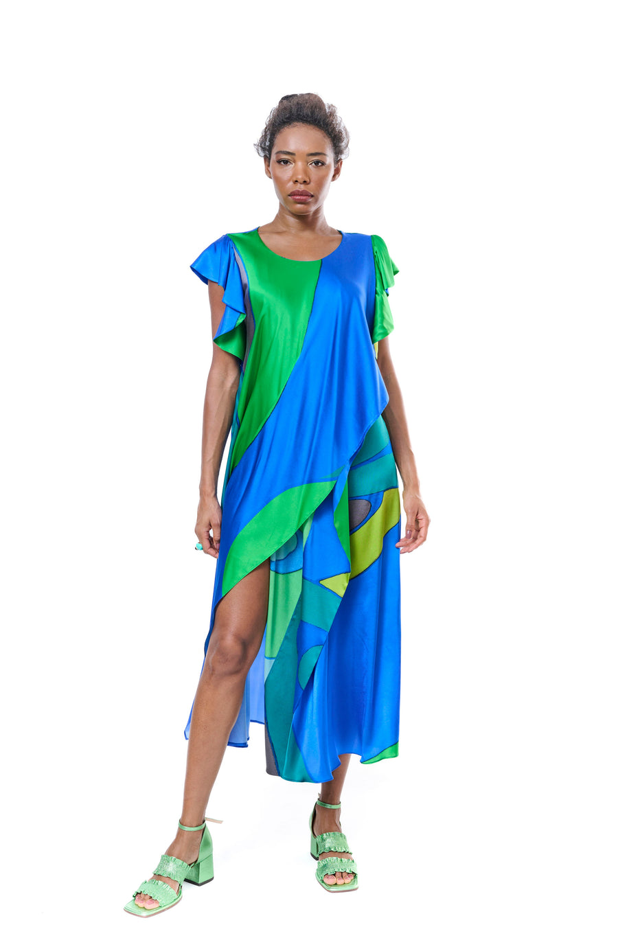 Silk Blue Dress