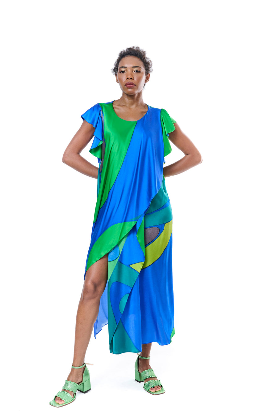 Silk Blue Dress