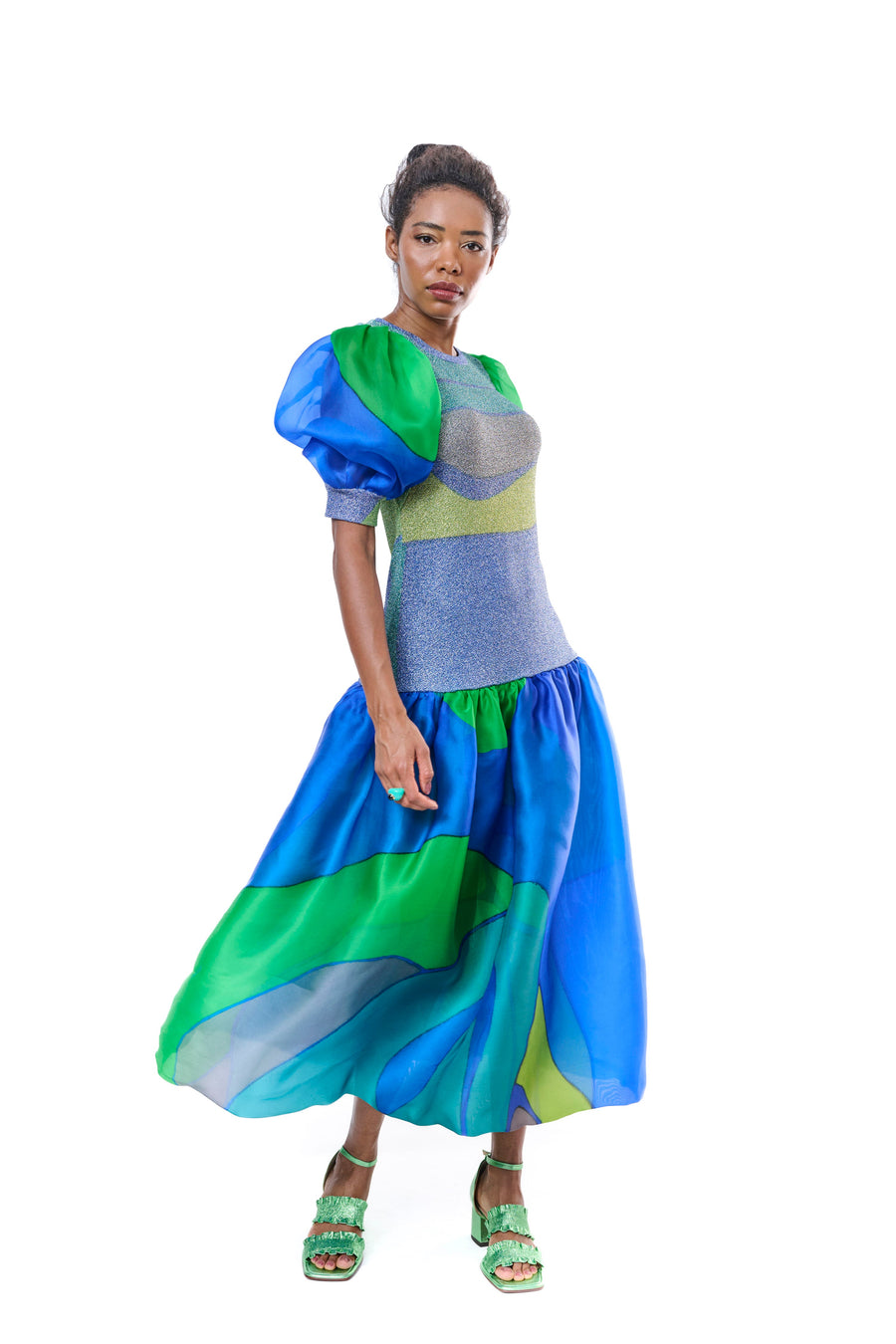 Balloon Sleeve Dress