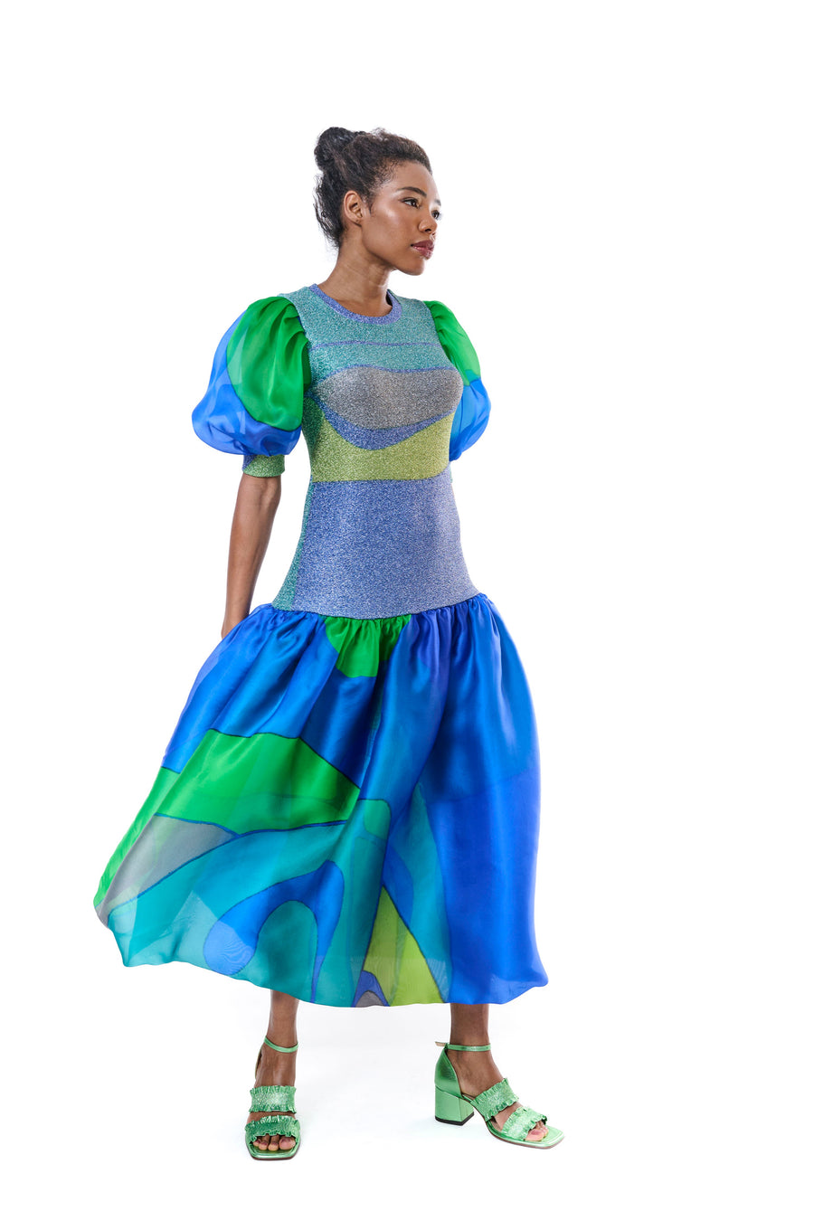 Balloon Sleeve Dress