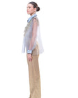 Tulle Sleeve Blouse