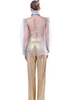 Tulle Sleeve Blouse