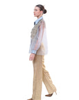 Tulle Sleeve Blouse