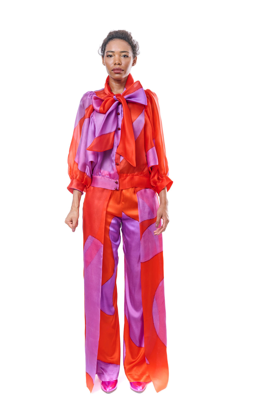 Silk Organza Trousers
