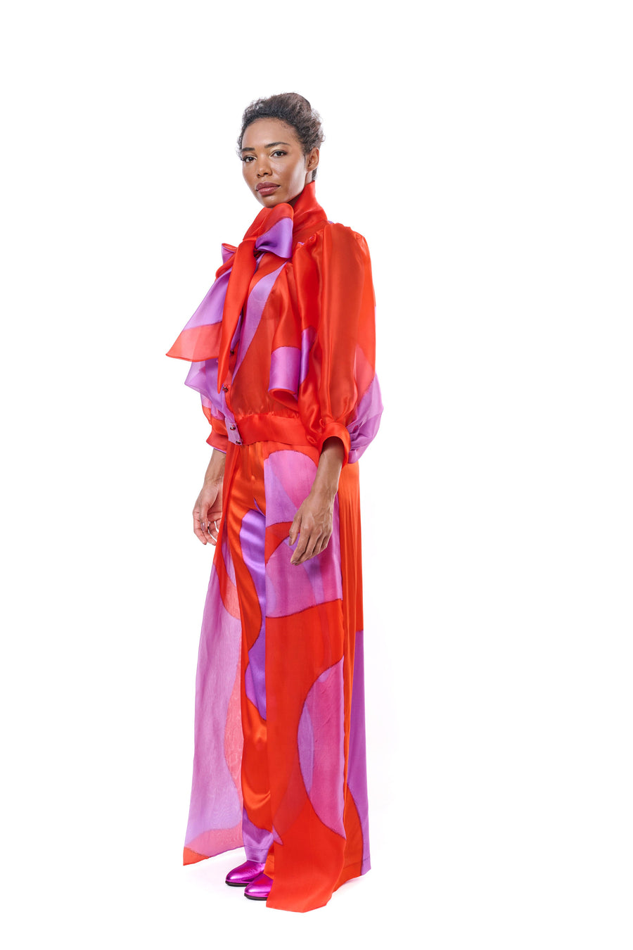 Silk Organza Trousers