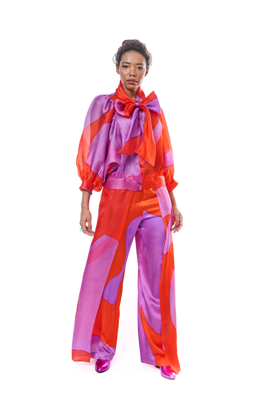 Silk Organza Trousers