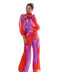 Silk Organza Trousers