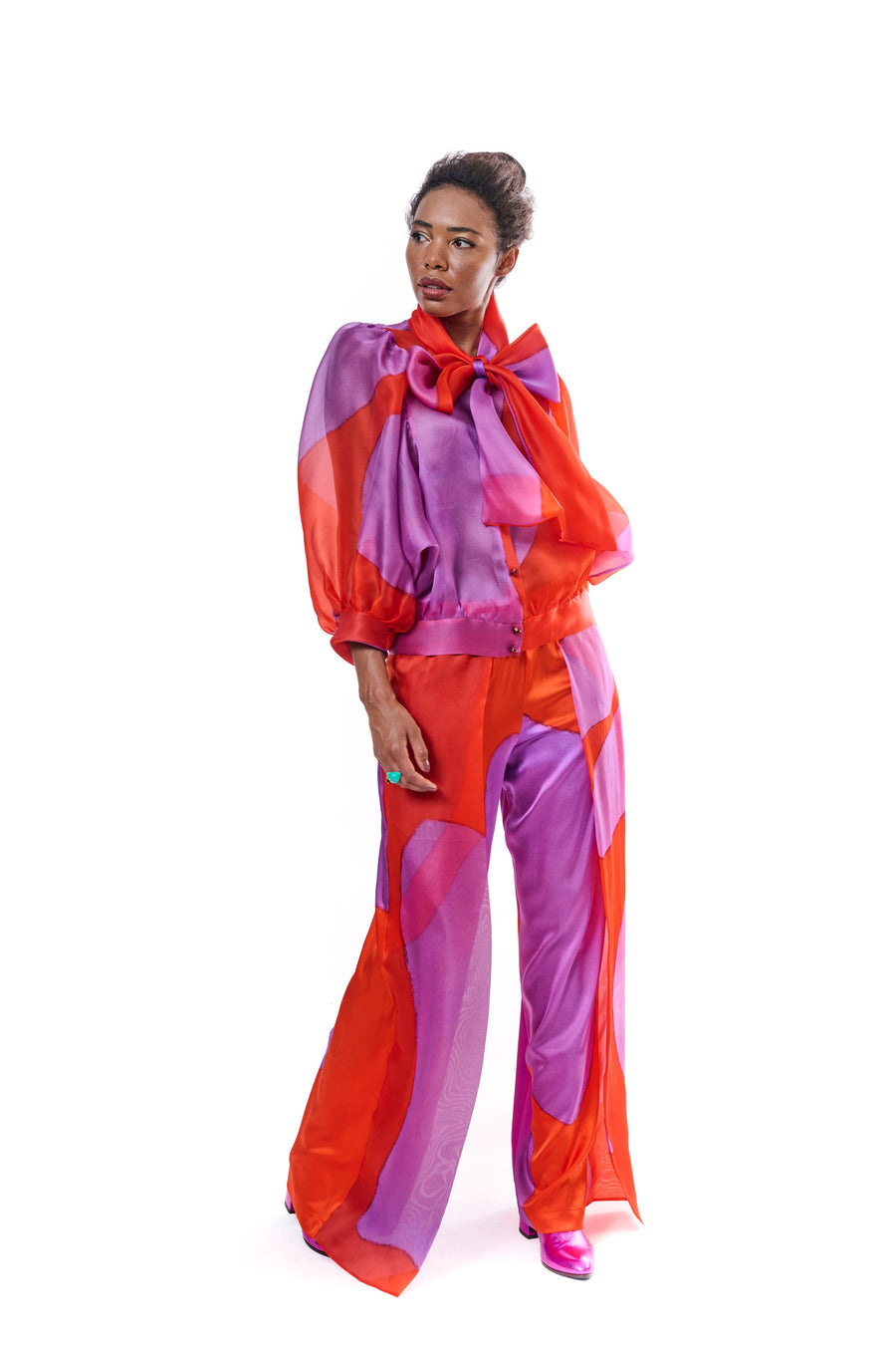 Silk Organza Trousers