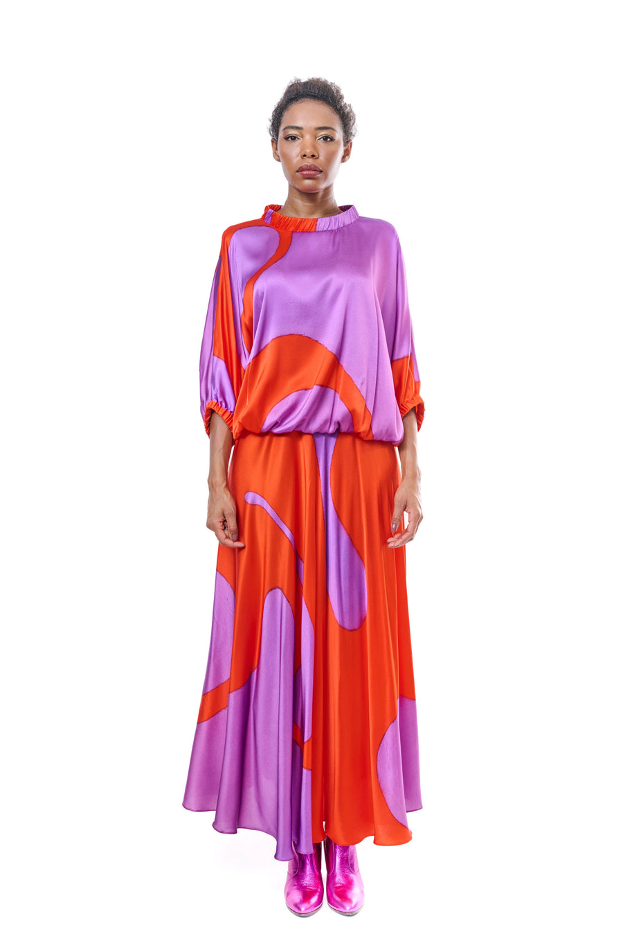 Silk Long Skirt