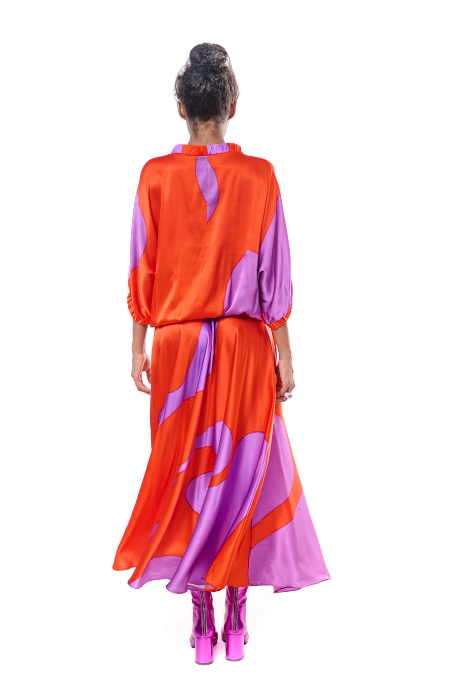Silk Long Skirt
