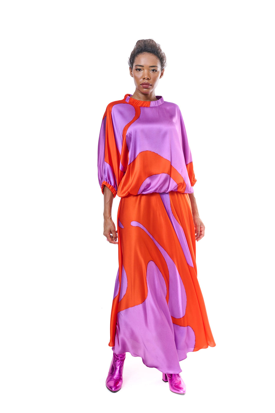 Silk Long Skirt