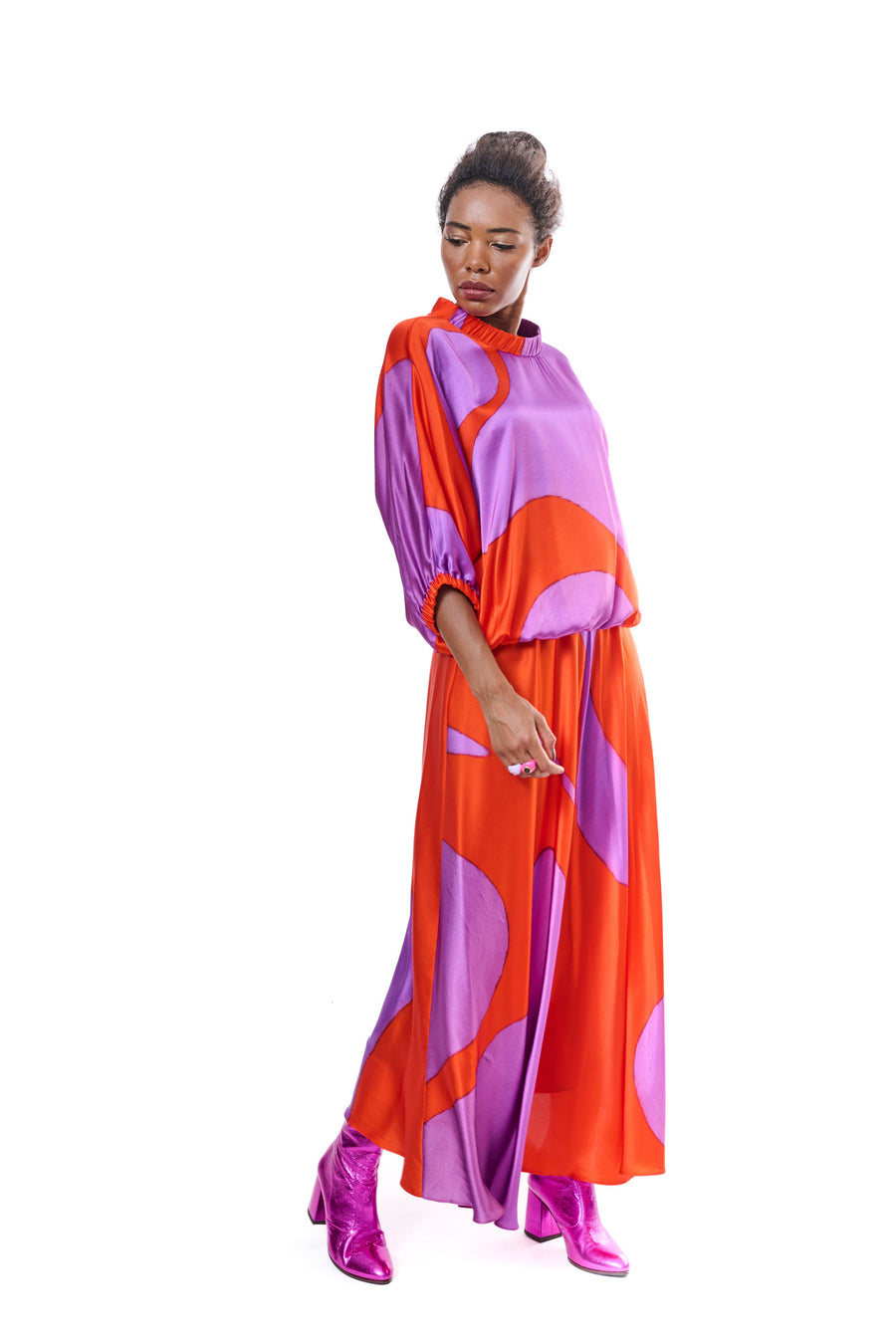 Silk Long Skirt