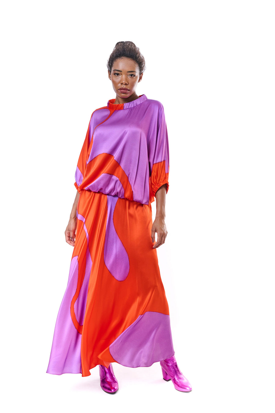 Silk Long Skirt