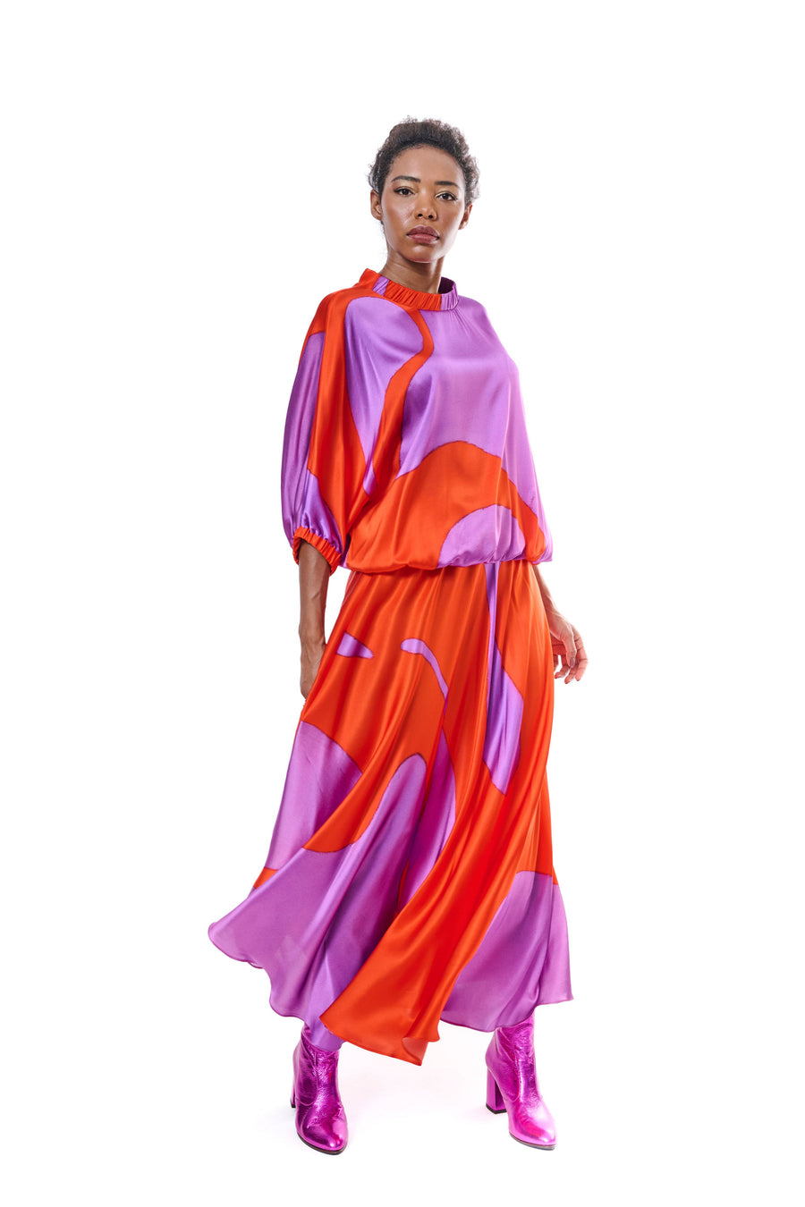 Silk Long Skirt