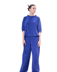 Blue Palazzo Trousers
