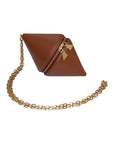 Mookee Camel Chain Handle Leather Crossbody Bag | Porterist