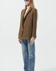 Brown Chestnut Wool Blazer