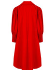 Red Balloon Sleeve Trench Coat