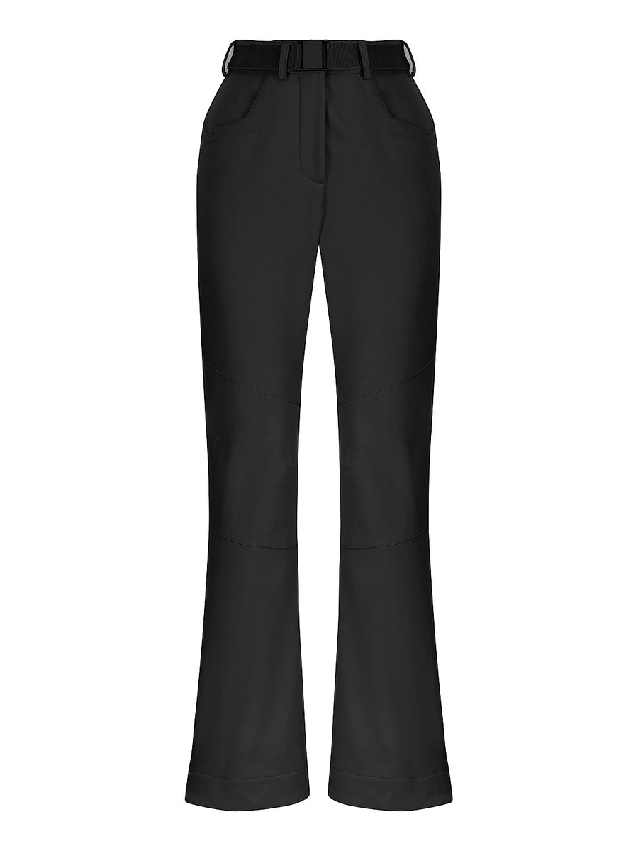 Black Belted High-Waisted Jeans