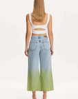 Faded Wide-Leg Jeans