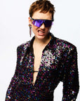 Multicolor Sequined Shirt