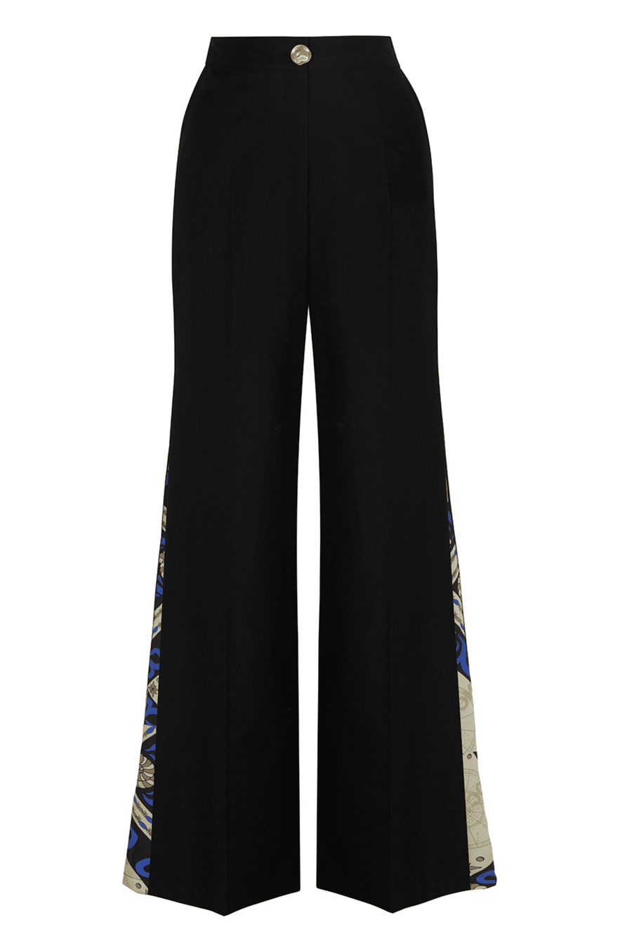 Wide-Leg Satin Pants
