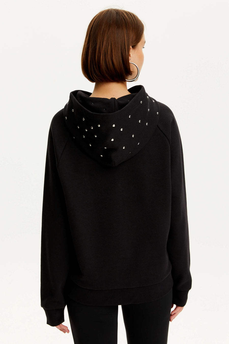 Studded Hoodie Sweatshirt