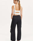 Pleated Satin Loose Fit Pants