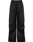 Pleated Satin Loose Fit Pants