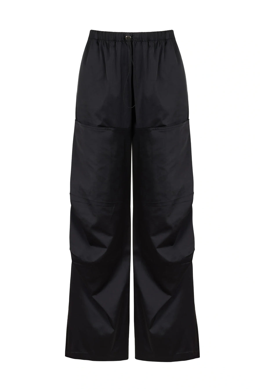 Pleated Satin Loose Fit Pants